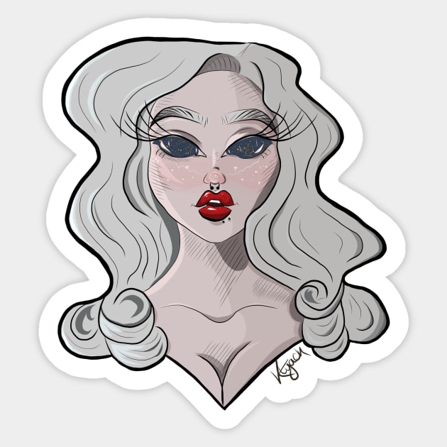 Starry eyed Sticker by KellyJay96